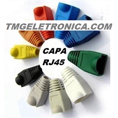 Capa Protetora De Borracha Rj45 Colorida,Ethernet RJ45 Connector Plug Covers Colors - CAPA Ethernet RJ45, Plug Covers/Preto